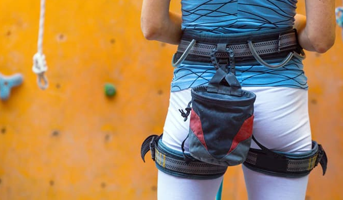 How to Attach a Chalk Bag to a Harness